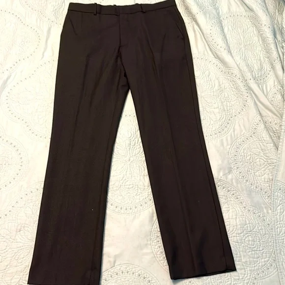slim fit dress slacks Classic Fit Solid Stretch Suit Pant – Perry Ellis